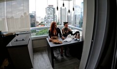 Sissy Training and double pegging two Queens