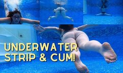 Underwater Strip and Cum