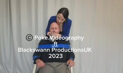 Detective Cleavegagged in tape bondage