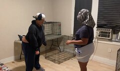 Ebony cheerleader gets a hard spanking for taking the car part 21