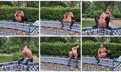 Hey honey, look how I masturbate in public