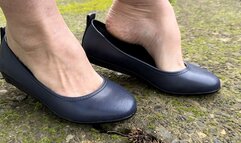 Feet Candid Ballet Flats Outside - Brianna Kelly Feet Candids