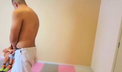 Bondage double slaves, part 1, by Manu, Poppy and Scofild, (cam BJJ Badgirl) - FULL HD