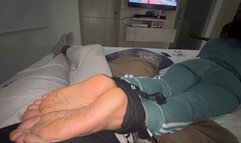 Candy’s Feet Tied Bondage Footjob