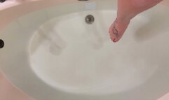 Bathtub Soak for my Sore Bottom (caning shoot recap)