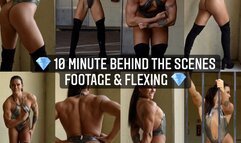 Muscle Girl Superhero Flexing in Bodysuit &amp; Thigh High Boots