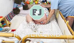 Babygirl in her crib