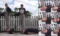 GABRIELLA - Holidays in the villa - EXTREME facestanding, throatstanding, facetrampling, foot domination