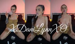 Smoking Marlboro in Nude Thigh Highs