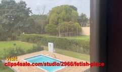 WORSHIP AND LICK OUR DIRTY FEET AND THEN WE HAVE SURPRISE BALLBUSTING YOU