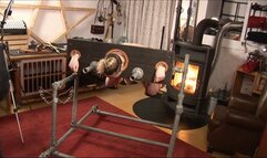 Peril in the crank up pillory