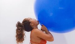 Sexy Juju Sensually Plays With Your Huge Balloons With A Big Balloon Tummy