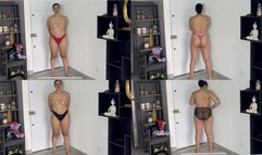 1080P try-on haul with my favorites panties for stepdaddy (15 pantys)