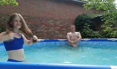 Kicking balls in the pool