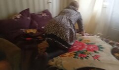 Ass licking of a blonde closeup