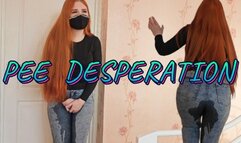 Redhead Pee Desperation and Jeans Wetting