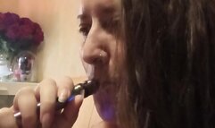 Vaping and cough before going to bed