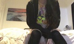 Verbal Humiliation Loser Gets Toilet Pee Cookie for Sneaking in My Room