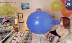 B2P Preinflated Periwinkle 17’’ Tuftex while Rubbing my Pussy