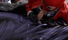Hooded plastic bag and latex encasement fuckers - Part 4 - I suck your dick