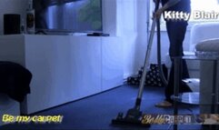 Kitty Blair vacuum first carpet then slave side cam