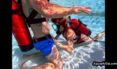 Aquaphilias- The Sexy SCUBA Instructor Seduces her Student- BG- Pt 2