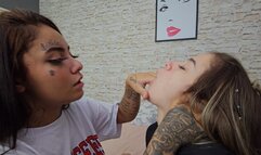 TRHOAT KISSES - FIRST DATE - VOL #212 - TOP GIRL RENATA GALDI AND LIVIA - CLIP01