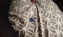 Rolling a dice to decide how many kicks in his balls to do, pantyhose ballbusting