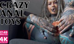 Tattooed Girl Anal Toy Gape Prolapse Squirt