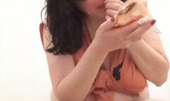 Snotty Princess Digging up into my nostrils finding gems cleaning ears w extra cotton swabs