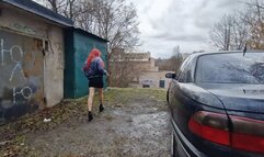 Smoky engine revving