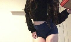 Verbal Humiliation and Toilet Pee on loser Pizza for Sneaking