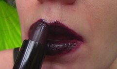 Dark Lipstick Lips Worship (mkv)