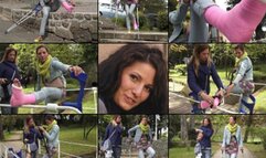 Emma SLC Crutching Help Please! With a Leg Sling (in HD 1920X1080)