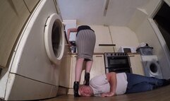 Stepping On His Head In The Kitchen FLOOR CAM (4K)