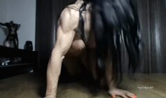 Latenight Pushups and Veiny Huge MostMuscular Show