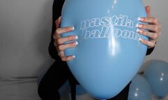 testing the sky blue nastila balloons