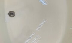 Carissa in her Butterfly Panties in the Bathtub