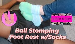 Ball Stomping Foot Rest with Socks
