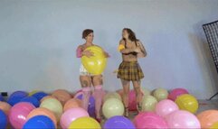 stripping balloon game by the sexy duo