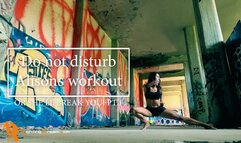 Do not disturb Alison's workout or she'll break you pt1