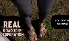 Real Roadtrip Desperation - Accidental Wetting 4K