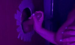 my neighbor came to me for Handjobs in Gloryhole