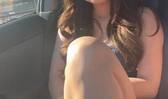 Cumming in the car!