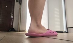 Slippers, feet tease!