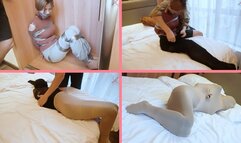 HLY003 Girlfriend doesn't give me pocket money, so I wrapped her up like a mummy