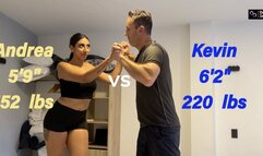 Competitive Scissor Escape Wrestling - Andrea vs Kevin