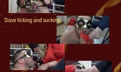 Empress Bella makes slave lick and love her feet Part 1