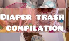Diaper trash compilation - 3 video 4K mp4
