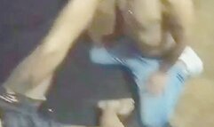 ada love kick doing a hard loud sound kick to the face to her friend seated part 2